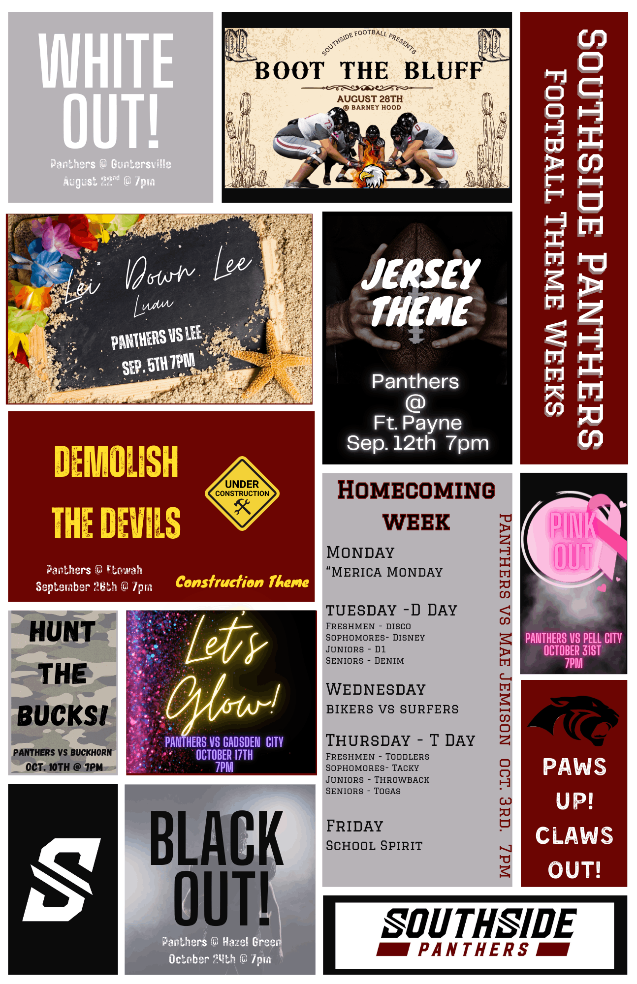 Spirit Theme Weeks - Football 2025-2026